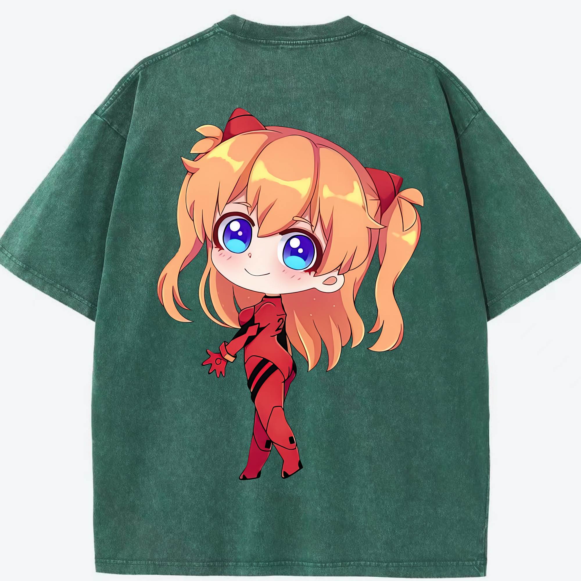 （画像用） EVA 新世紀エヴァンゲリオン 綿100% ヴィンテージ風 半袖Tシャツ（背面プリント）
